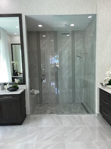 Luxury walk-in shower remodel