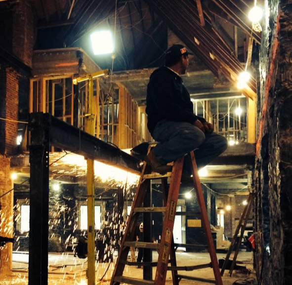 DC Contracting owner at work on a job site