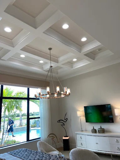 Coffered Bedroom Ceiling